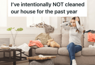 Wife Works Full Time And Pays The Bills, So She Decided To See What Would Happen If Her Stay At Home Husband Was Left In Charge Of Cleaning The House