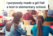 Lazy Student Is Cheating Off Her Quizzes, So When The Next Test Rolls Around She Makes Sure To Give All The Wrong Answers