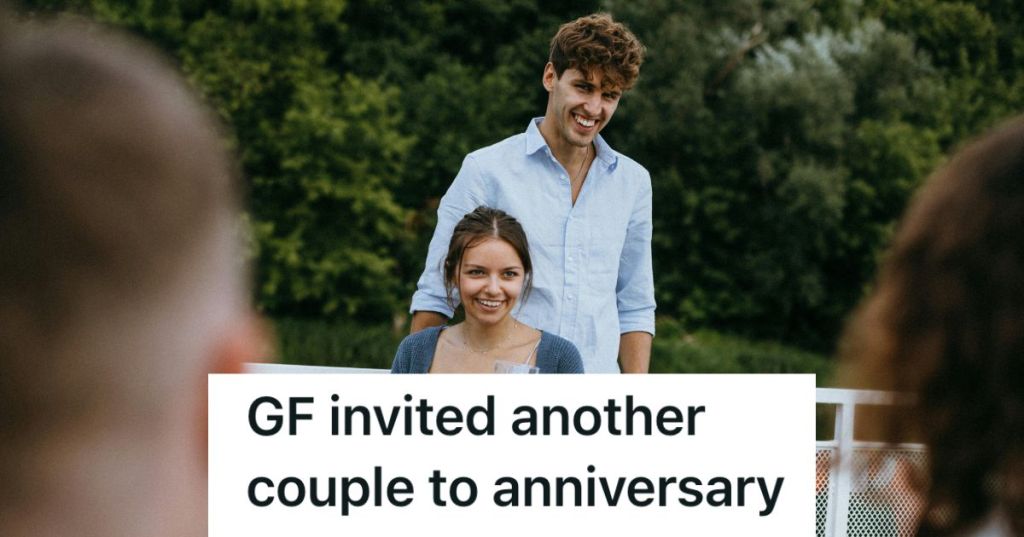 A couple smiling together