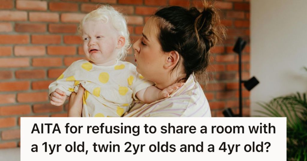 Woman holding crying baby