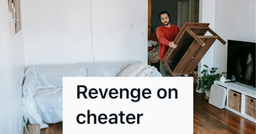 Man carrying furniture