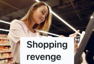 A Shopper Cut In Front Of Her At The Self-Checkout, So She Swiped One Of Her Items Onto His Bill And He Had To Wait For A Clerk To Cancel It