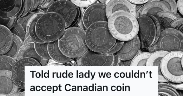 A large pile of toonies, the Canadian $2 coin