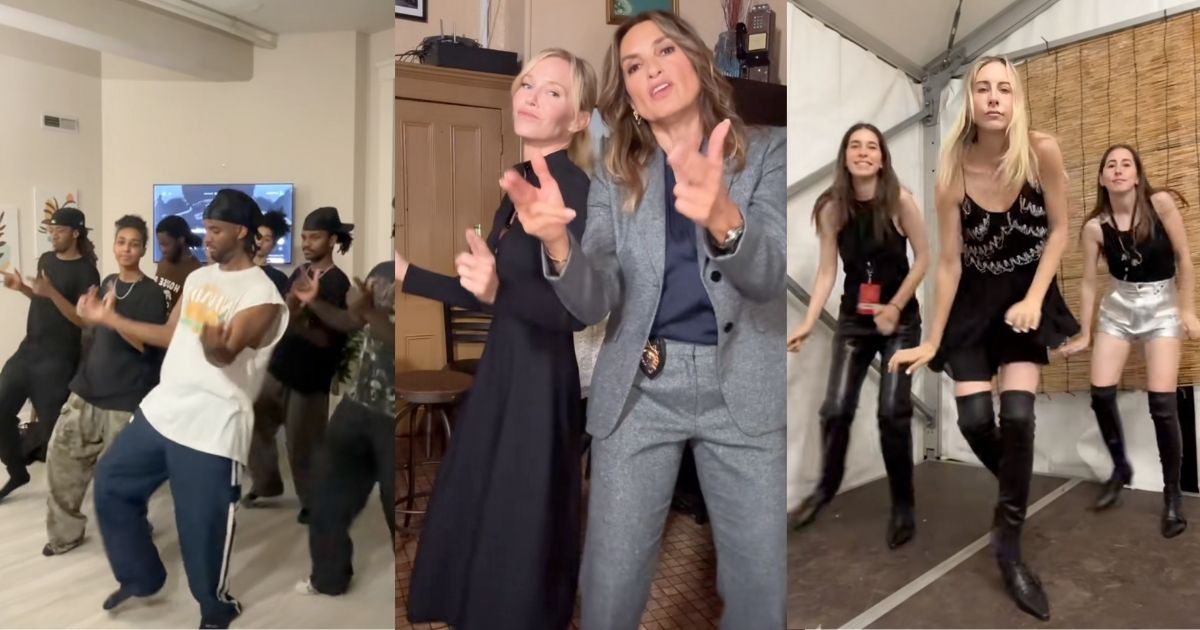 The viral Law & Order Dance with Law & Order stars, Haim and the original dancers