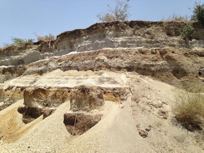 Volcanic deposits in Ethiopia