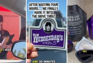 Take A Ride Through The Wednesday’s Themed Wendy’s Drive-Thru