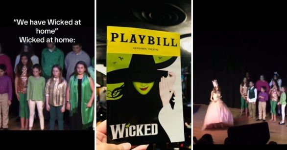 Kids performing Wicked