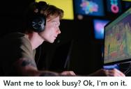 Micromanager Told Employee To Look Busy, So He Played Video Games At Work For Years And Got Praised For His “Improved Performance”