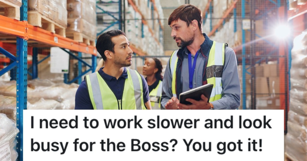 two men in a warehouse