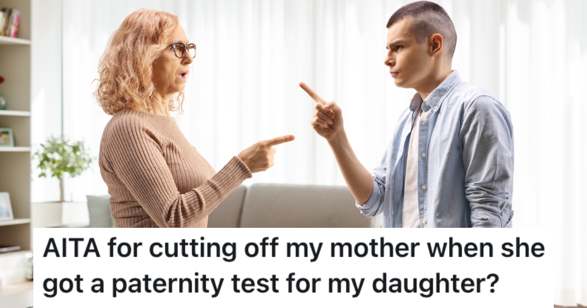 man talking to a woman