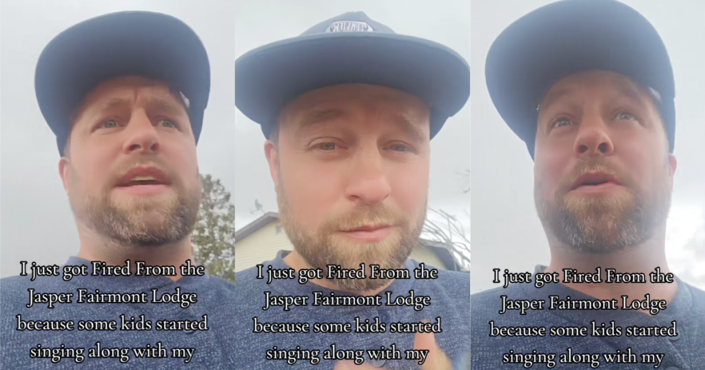 man talking to tiktok viewers
