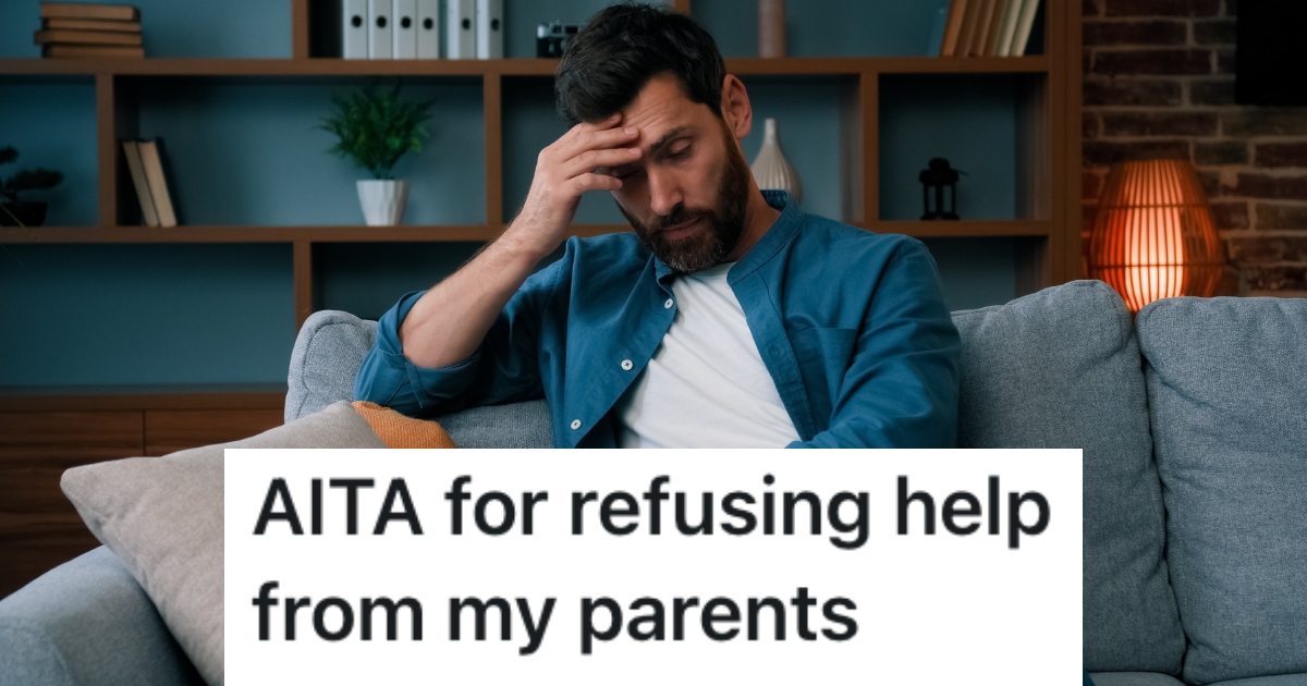 man sitting on a couch