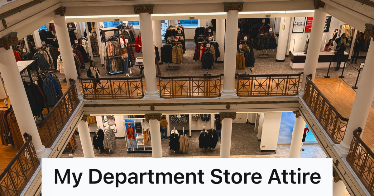 aerial view of department store