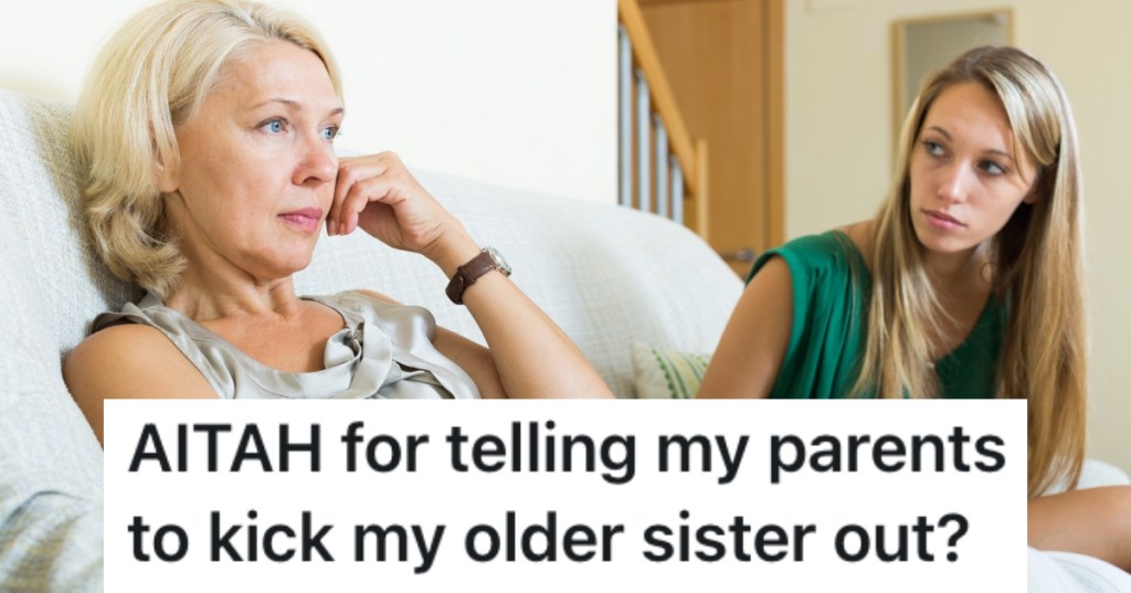 woman talking to her mother