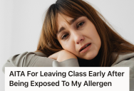 Professor Gave The Whole Class Peanut Candy On The First Day, So A Student With A Severe Allergy Had To Leave Early