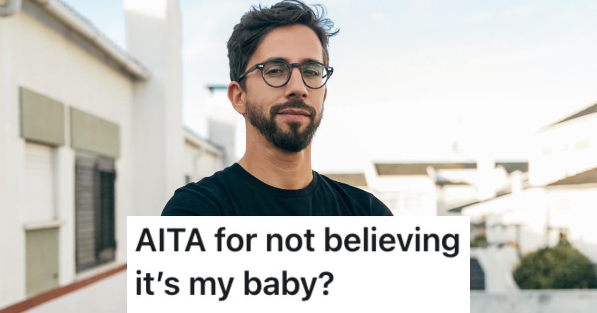 man staring at camera