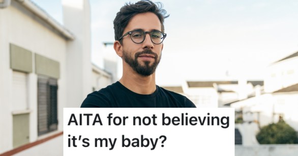 man staring at camera