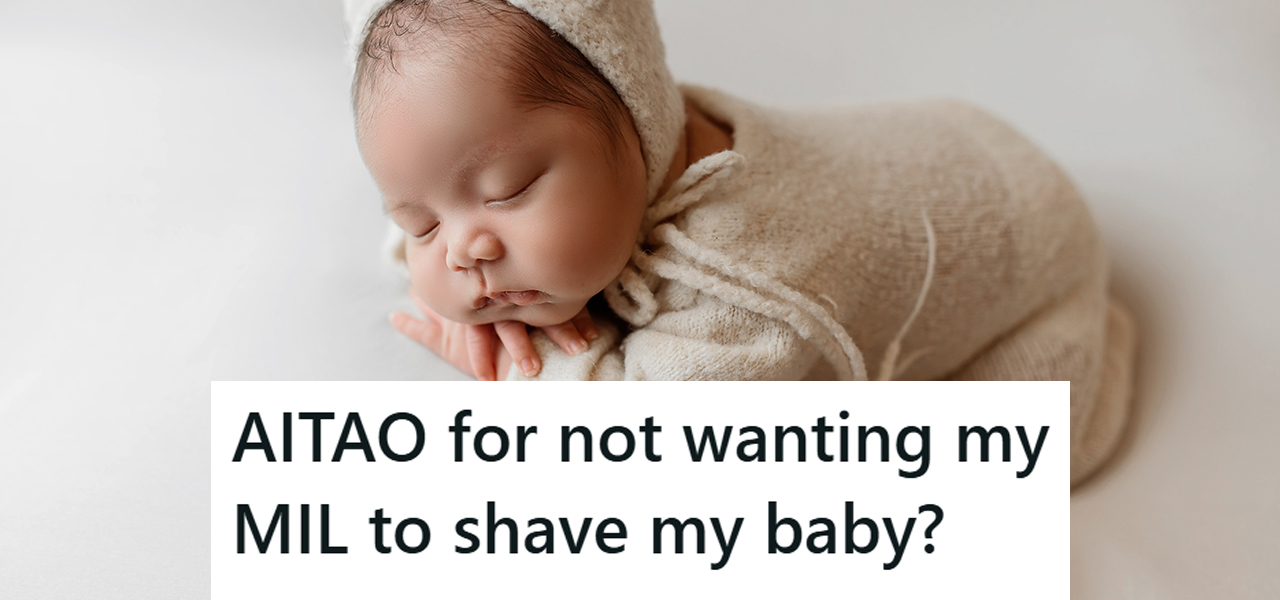 sleeping baby in cream outfit