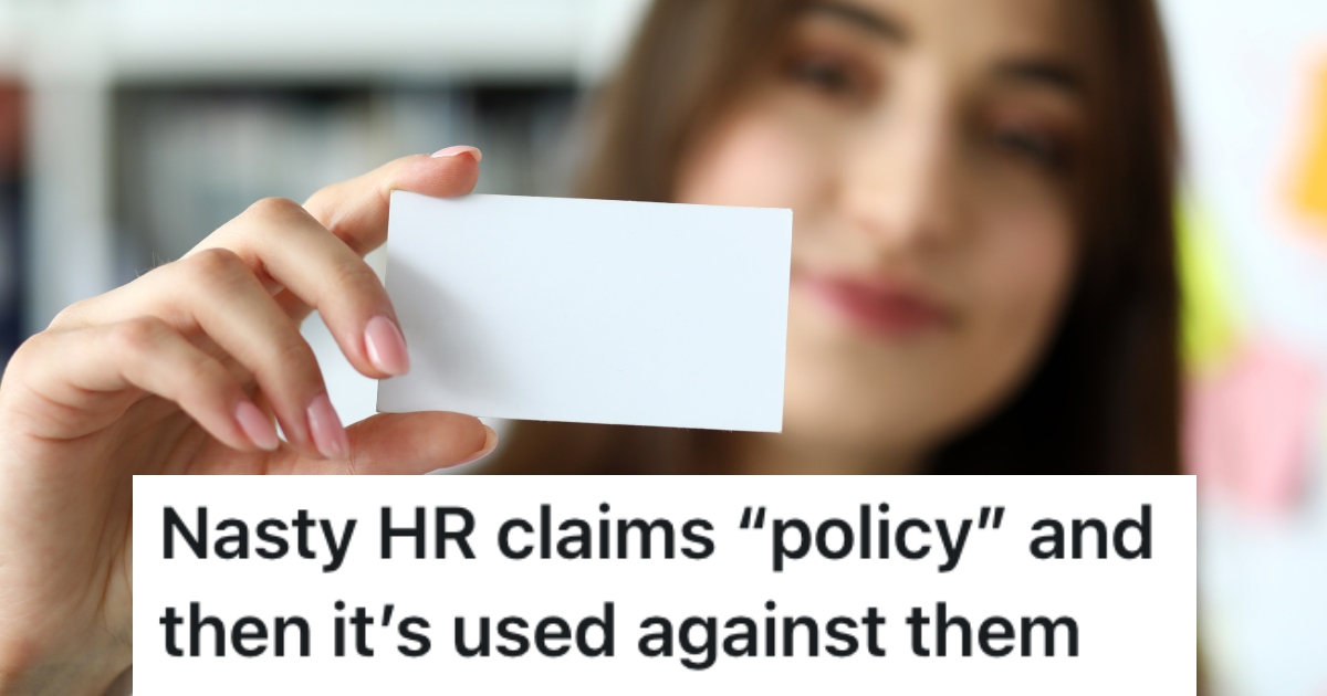 A Manager Purposely Printed Their Business Cards With Their Legal Name Instead of Their Preferred Name, So They Went To Court To Make it Legal woman holding a business card