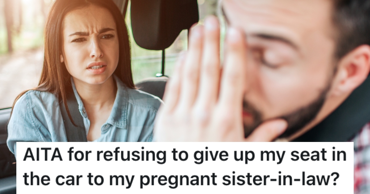 couple arguing in car