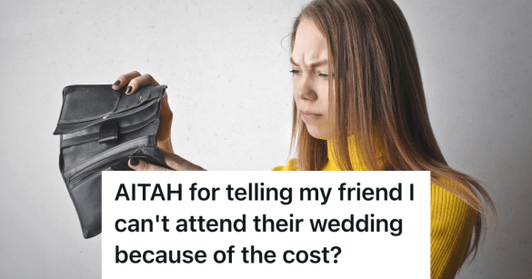 broke woman looking In wallet