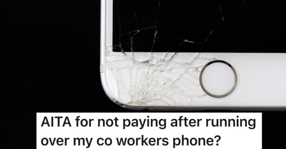 phone with cracks in it