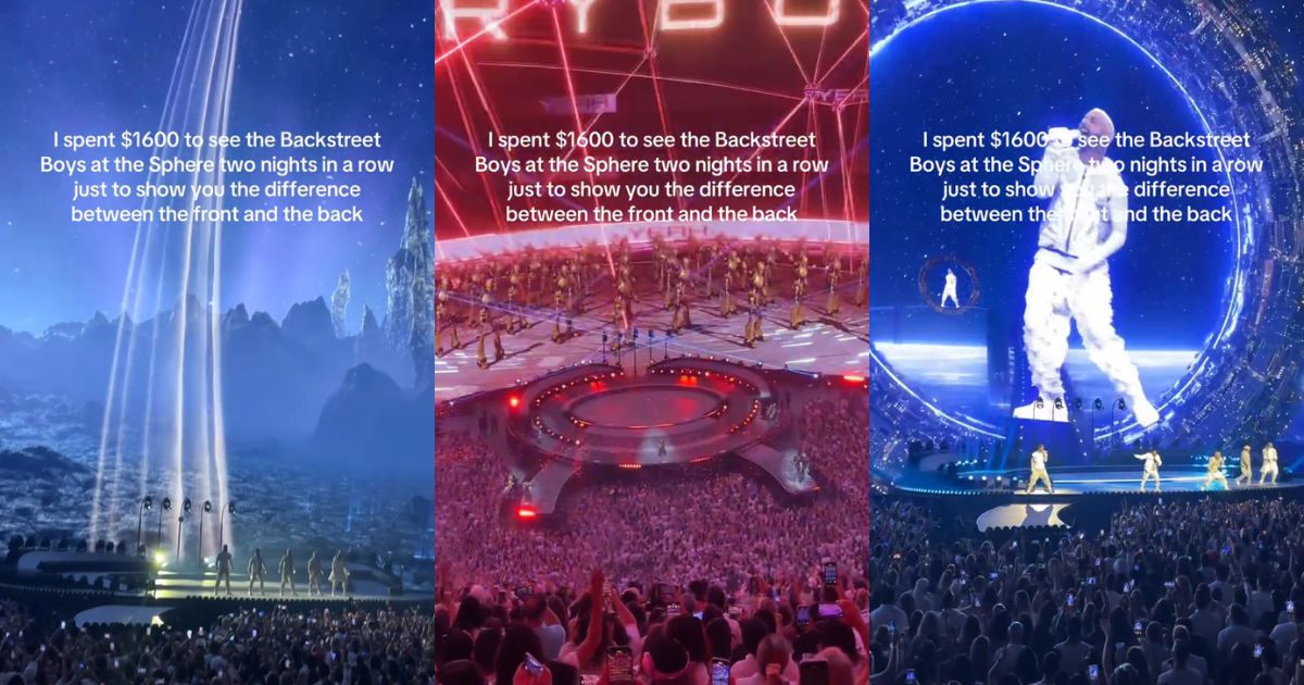 A Backstreet Boys concert at the Sphere in Las Vegas