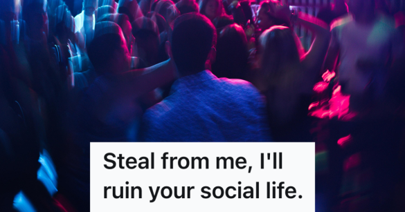 busy night club with neon lights