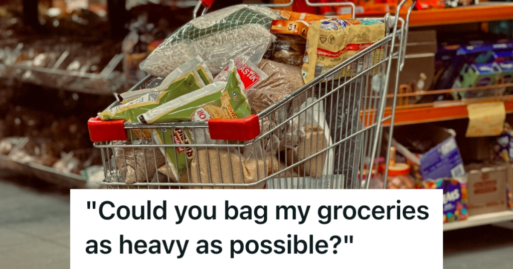 cart full of groceries