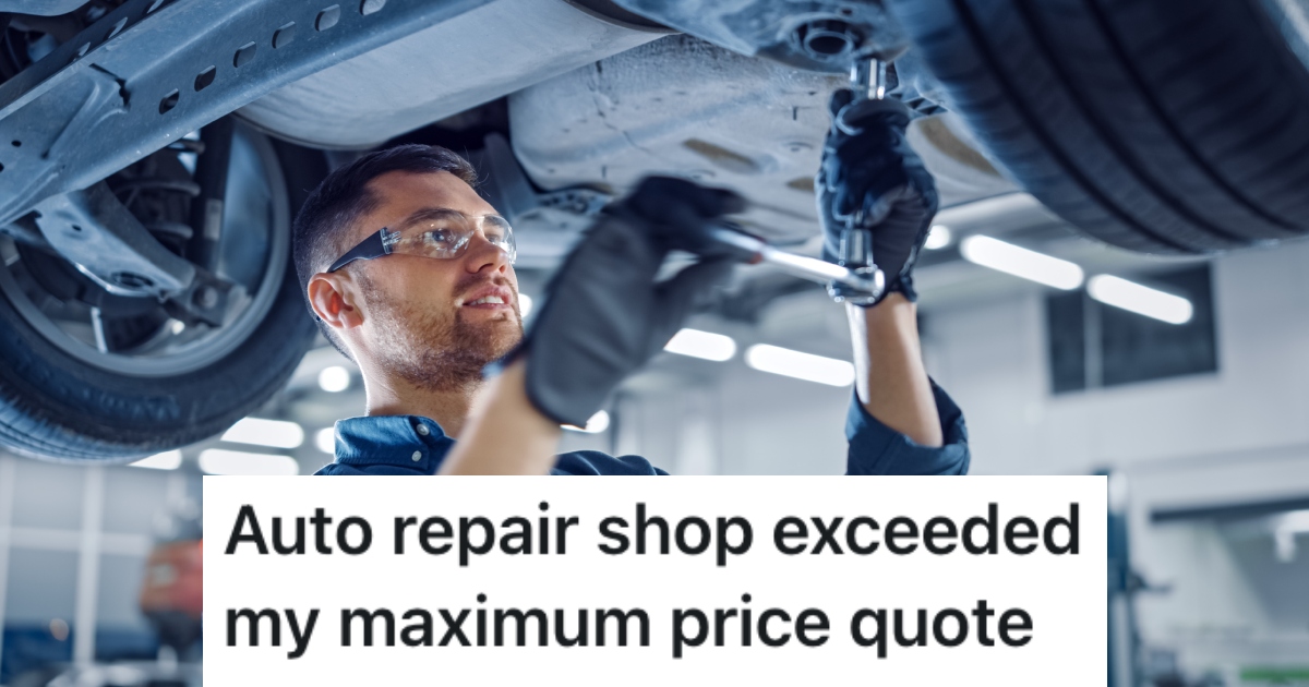 mechanic working on a car