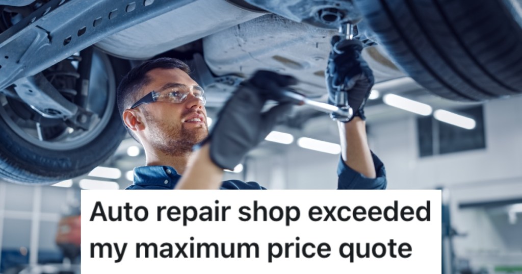 mechanic working on a car