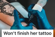 Her Sketchy Friend Wants Her To Finish The Tattoo She Started On Her, But She Refuses To Do It