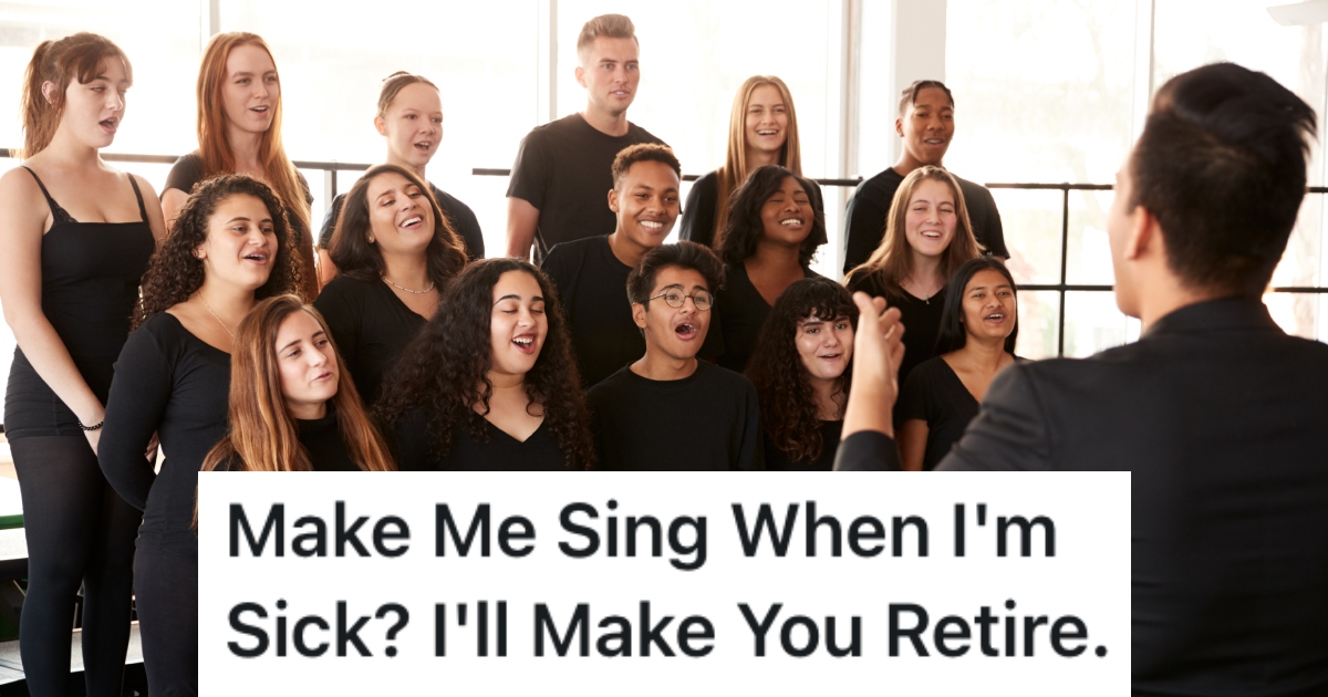 director leading a choir