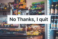 He Returned To The Gas Station Where He Used To Buy Smokes, So He Got To Share The Good News With The Clerk That He Quit