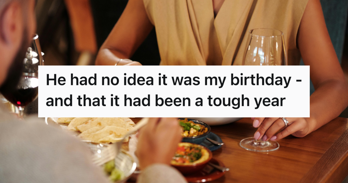 couple eating a nice dinner