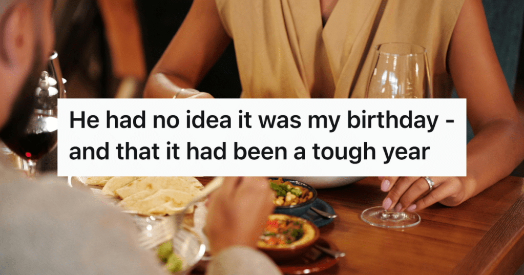 couple eating a nice dinner