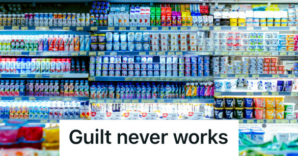 dairy aisle at grocery store