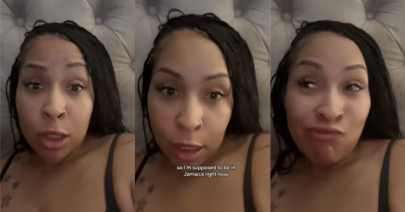 woman talking to a camera