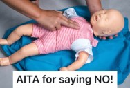 His Daughter Asked Him To Watch A Baby-Simulation Doll For Her School Project, But He Refuses To Babysit A Doll On His Day Off