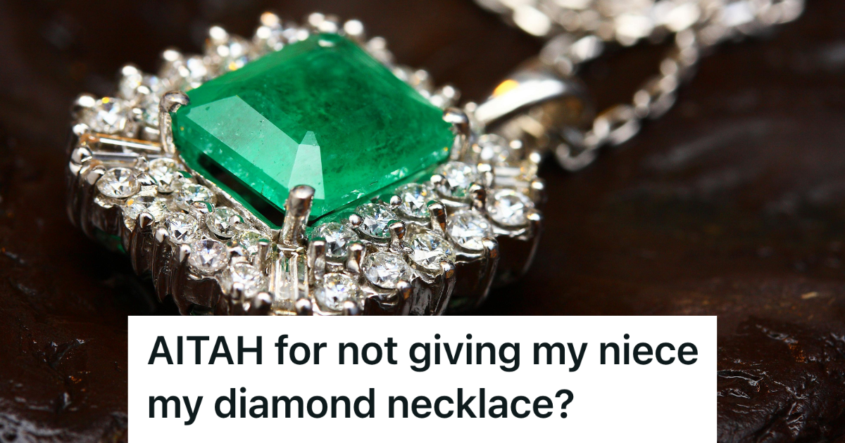 She Refused To Give Her Late Mothers Diamond Necklace To Her Newborn Niece, So Her Brother Responded By Giving Her The Silent Treatment diamond necklace