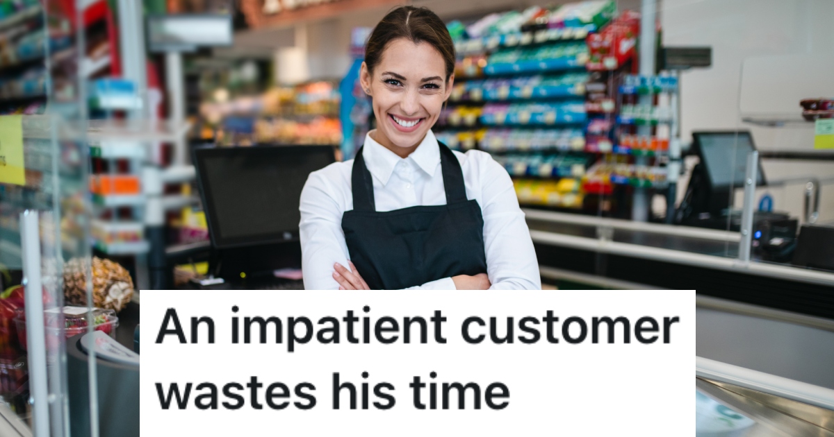 worker in a grocery store