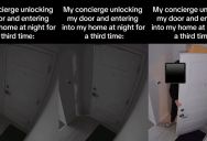 Tenant Says Her Building Concierge Keeps Using His Key To Come Into Her Apartment, And She Finally Got It On Camera