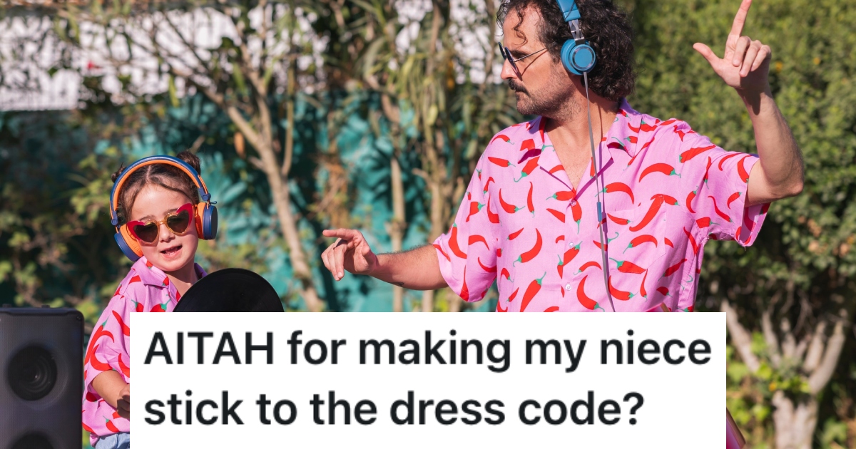 man and daughter wearing matching shirts