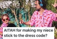 His Niece Wanted To Wear Something Different To His Daughter’s Party That Has A Dress Code, But He Said He Wouldn’t Allow It