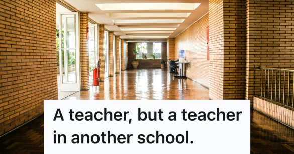 empty school hallway
