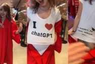 Girl Reveals T-Shirt Declaring She Wouldn’t Have Graduated High School Without ChatGPT, Gets Called Out