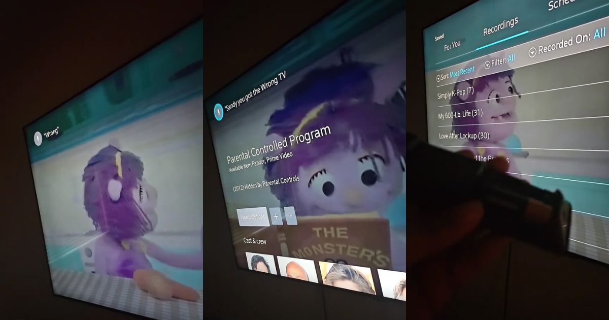 A hacked TV on an XFinity Account