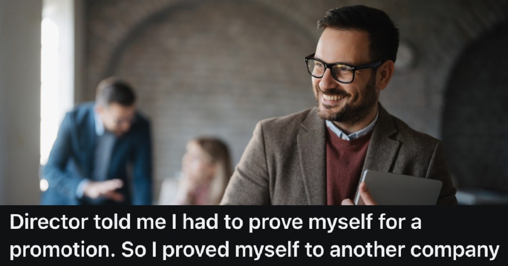 happy smug businessman