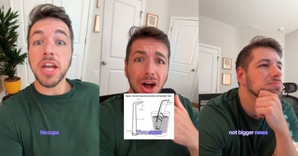 Kareem Clark discussing hiccup cures