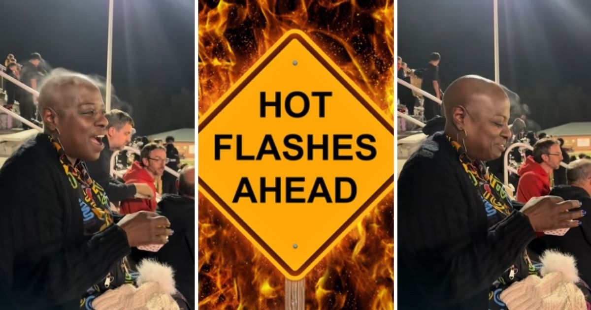 Hot flashes are annoying and rude. Woman Shows What Happens When She Gets Menopause Symptoms In Cold Weather Woman with hot flashes